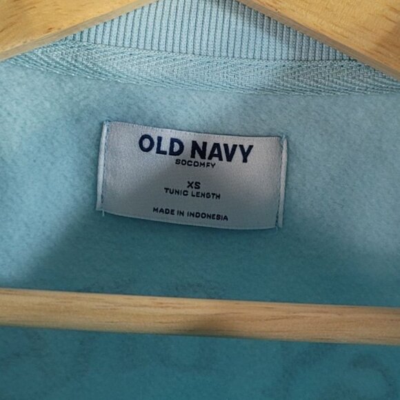Old Navy SoComfy Sweatshirt Blue XS Pullover Long Sleeve Tunic Length Venice CA - Picture 7 of 8
